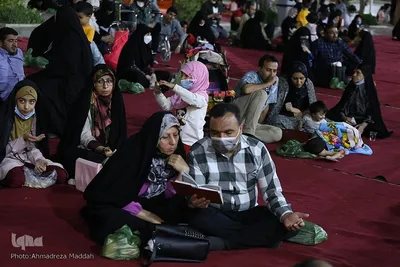 مراسم سوگواری شب شهادت امام جعفر صادق(ع) در حرم شاهچراغ‎‎