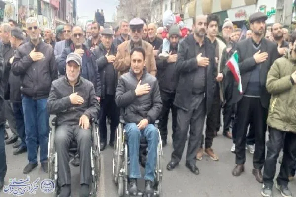 آیین تشییع دو پیکر مطهر شهید حملات صهیونی آمریکایی در قائم شهر