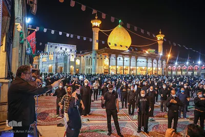 عزاداری شب عاشورای حسینی در حرم مطهر شاهچراغ(ع)