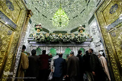 تعویض پرچم حرم حضرت عبدالعظیم(ع)