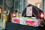 وداع با پیکر روحانی شهید اصلانی در حرم مطهر رضوی
