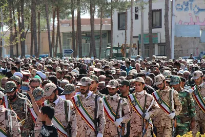 تشییع پیکر شهید ابراهیم غلامی، از رزمندگان دفاع مقدس