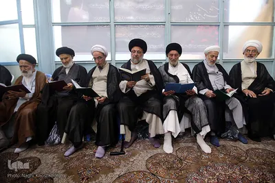 مراسم ترحیم همسر مرجع عالیقدر حضرت آیت الله غروی علیاری