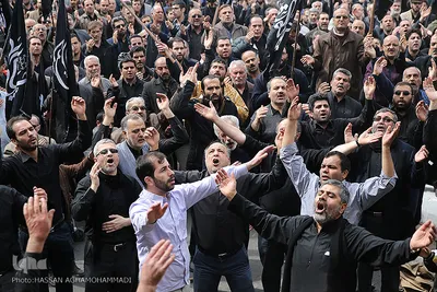 تجمع بزرگ عزاداران فاطمی در میدان هفت تیر