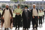 ادای احترام فراجا فارس به مقام حضرت شاهچراغ(ع)