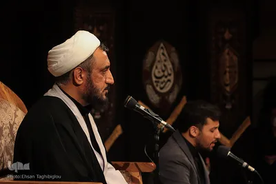عزاداری شب هشتم محرم در حسینیه اعظم زنجان‎‎