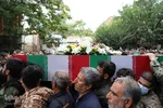 تشییع پیکر بسیجی شهید «امیر حسین‌پور» در تبریز‎