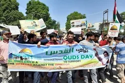 Fußmarsch zum internationalen Al-Quds-Tag in Kaschmir