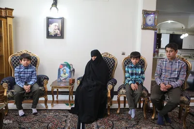 دیدار جامعه قرآنی با خانواده شهید اسماعیل احمدی