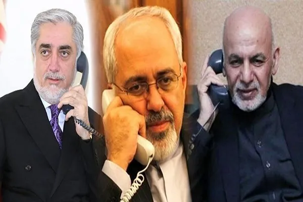 گفتگوی تلفنی وزیر امور خارجه کشورمان با اشرف غنی و عبدالله عبدالله