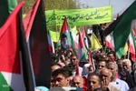 راهپیمایی روز قدس همراه با تشییع دو شهید در یزد‎