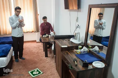 همراه با متسابقان مسابقات قرآن ورزشکاران در محل اسکان
