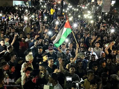 جشن پیروزی مقاومت مردم فلسطین