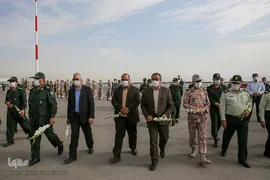 استقبال از پیکر شهید «نسیم افغانی» در فرودگاه شهید هاشمی نژاد مشهد