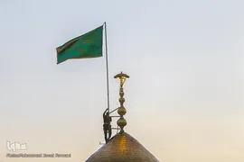 آیین تعویض پرچم سیدالکریم در شب ولادت آن حضرت