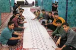 اعتکاف دانش آموزی در مسجد جامع یزد‎