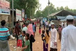 রোহিঙ্গা শরণার্থী শিবিরের হাসপাতালে আগুন 