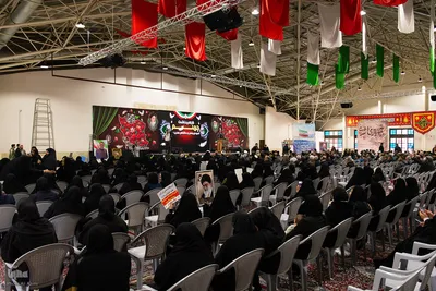 مراسم چهلم شهدای حوادث دی‌ماه در گلستان شهدای اصفهان