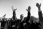 تجمع سوگواران امام خامنه‌ای در میدان امام اصفهان
