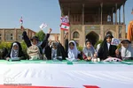 تجمع کودکان اصفهانی در حمایت از کودکان غزه