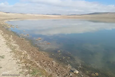 زمستان در زمستان سد خاکی آزادگان اهر