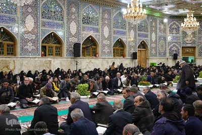 آیین جز‌ءخوانی قرآن در حسینیه رضوی اصفهان