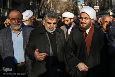 مراسم تشییع پیکر مرحوم حجت الاسلام والمسلمین سید هاشم رسولی محلاتی