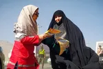 خدمات‌دهی هلال احمر آذربایجان غربی به زائران اربعین