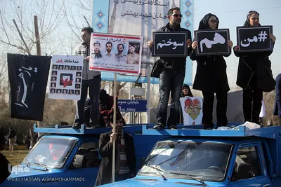 مراسم تشییع ۱۶آتش نشان شهید حادثه  پلاسکو