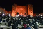 مراسم عزاداری شب سوم محرم در محوطه باز مصلی تبریز