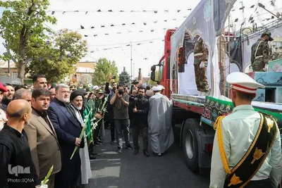 تشییع پیکر مطهر ۲۳ شهید دفاع مقدس در ارومیه‎