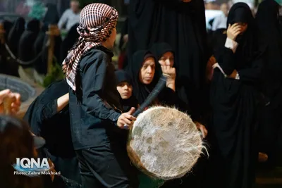 قافله عزاداری شام غریبان شهادت امام رضا(ع) در مبارکه