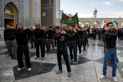 مراسم عزاداری ایام آخر ماه صفر در جوار حرم مطهر رضوی