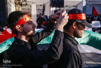 اجتماع دانشجویان قمی در حمایت از مردم غزه