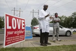 Amerikanın Minnesota ştatında müsəlmanlara dəstək aksiyası keçirilib - FOTO