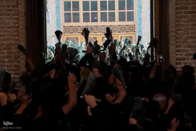 مراسم سنتی 13 محرم در مسجد ملااسماعیل یزد‎