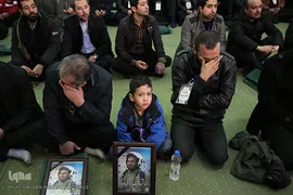مراسم تشییع ۱۶آتش نشان شهید حادثه  پلاسکو