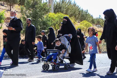 راهپیمایی جاماندگان اربعین در زنجان‎‎
