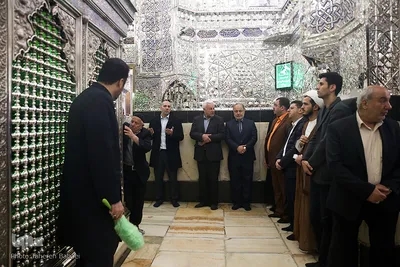 غبارروبی حرم حضرت عبدالعظیم حسنی(ع)