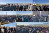 پیکر شهیده «فریده خوشنام» در باشت تشییع شد