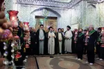 غبارروبی مضجع شريف حضرت سيدعلاءالدين حسين‌بن موسي‌الكاظم(ع)