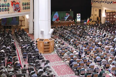 مراسم حماسه حضور بسیجیان در حرم شاهچراغ(ع)