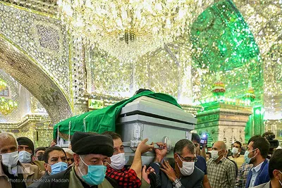تشییع پیکر آیت‌ الله سید محمد فقیه در شیراز