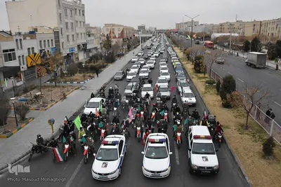 راهپیمایی خودرویی 22 بهمن 1400 - سمنان