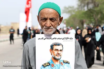 تشییع دریابان پاسدار شهید علیرضا تنگسیری در آبادان