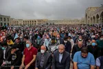 اقامه نماز عید فطر در حرم مطهر رضوی‎
