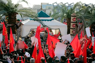 مراسم تشییع پیکر مطهر شهید محسن حججی در تهران