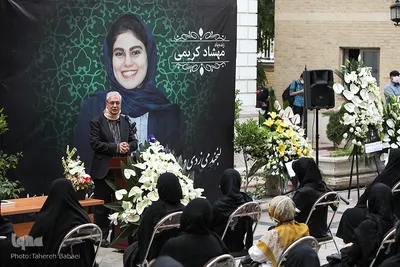 مراسم یادبود مهشاد کریمی خبرنگار فقید ایسنا