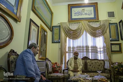دیدار مدیرعامل قرآنی ایکنا با استاد «محمد نعمتی» کاتب قرآن