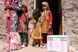 خدمت جهادی کاروان نذر آب در روستای نهبندان خراسان‌جنوبی